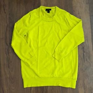 JCrew bright yellow sweater